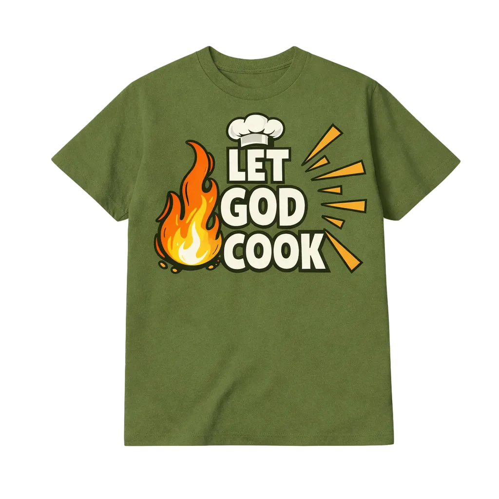 LET GOD COOK (Faith-Based Statement Shirt)